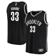 Load image into Gallery viewer, 33-Allen Crabbe Brooklyn Nets Jersey - Icon Edition – Black