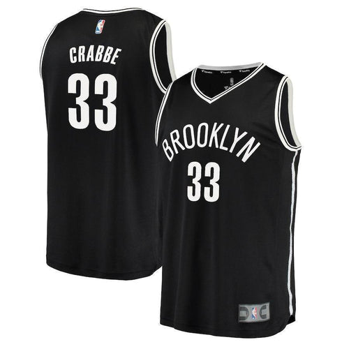 33-Allen Crabbe Brooklyn Nets Jersey - Icon Edition – Black