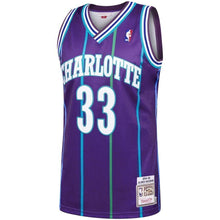 Load image into Gallery viewer, 33-Alonzo Mourning Charlotte Hornets Hardwood Classics  - Purple