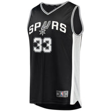 Load image into Gallery viewer, 33-Dante Cunningham San Antonio Spurs  Jersey - Icon Edition - Black