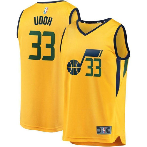 33-Ekpe Udoh Utah Jazz  Player Jersey Gold - Statement Edition