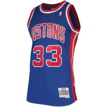 Load image into Gallery viewer, 33-Grant Hill Detroit Pistons  Hardwood Classics Swingman Jersey - Blue