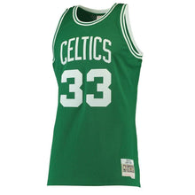 Load image into Gallery viewer, 33-Larry Bird Boston Celtics  Hardwood Classics Swingman Jersey - Kelly Green