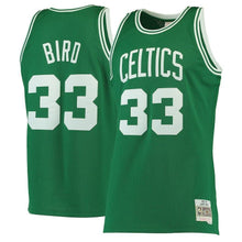 Load image into Gallery viewer, 33-Larry Bird Boston Celtics  Hardwood Classics Swingman Jersey - Kelly Green