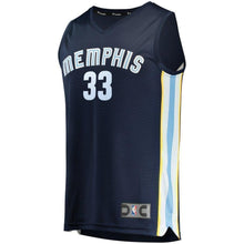 Load image into Gallery viewer, 33-Marc Gasol Memphis Grizzlies Swingman Jersey - Icon Edition – Navy