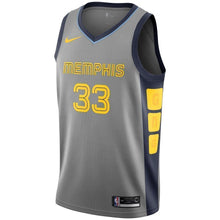 Load image into Gallery viewer, 33-Marc Gasol Memphis Grizzlies Swingman Jersey – City Edition – Gray