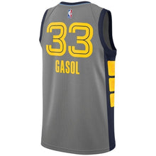 Load image into Gallery viewer, 33-Marc Gasol Memphis Grizzlies Swingman Jersey – City Edition – Gray