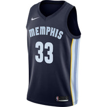 Load image into Gallery viewer, 33-Marc Gasol Memphis Grizzlies Swingman Jersey Navy - Icon Edition