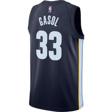 Load image into Gallery viewer, 33-Marc Gasol Memphis Grizzlies Swingman Jersey Navy - Icon Edition