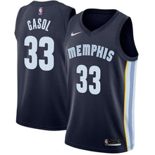 Load image into Gallery viewer, 33-Marc Gasol Memphis Grizzlies Swingman Jersey Navy - Icon Edition