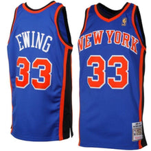 Load image into Gallery viewer, Patrick Ewing New York Knicks 1996-1997 Hardwood Classics Throwback  - Royal Blue