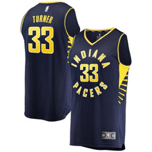 Load image into Gallery viewer, 33-Myles Turner Indiana Pacers Road Swingman Jersey - Navy