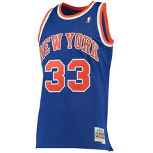 Load image into Gallery viewer, 33-Patrick Ewing New York Knicks  1991-92 Hardwood Classics Swingman Jersey - Blue