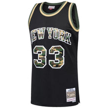 Load image into Gallery viewer, 33-Patrick Ewing New York Knicks  Straight Fire Camo Swingman Jersey – Black