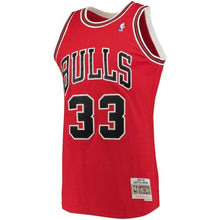 Load image into Gallery viewer, 33-Scottie Pippen Chicago Bulls  Hardwood Classics Swingman Jersey - Red