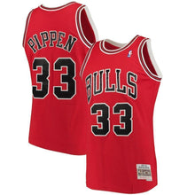 Load image into Gallery viewer, 33-Scottie Pippen Chicago Bulls  Hardwood Classics Swingman Jersey - Red