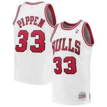 Load image into Gallery viewer, 33-Scottie Pippen Chicago Bulls  Hardwood Classics Swingman Jersey – White