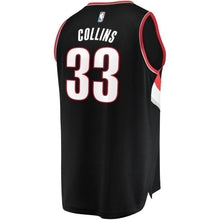 Load image into Gallery viewer, 33-Zach Collins Portland Trail Blazers  Jersey Black - Icon Edition