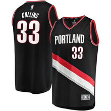Load image into Gallery viewer, 33-Zach Collins Portland Trail Blazers  Jersey Black - Icon Edition