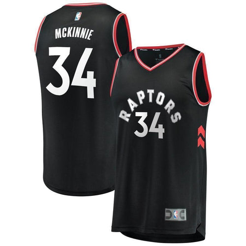 34-Alfonzo McKinnie Toronto Raptors  Jersey Black - Statement Edition