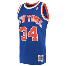 Load image into Gallery viewer, 34-Charles Oakley New York Knicks  1991-92 Hardwood Classics Swingman Jersey – Blue