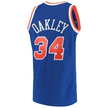 Load image into Gallery viewer, 34-Charles Oakley New York Knicks  1991-92 Hardwood Classics Swingman Jersey – Blue