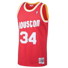 Load image into Gallery viewer, 34-Hakeem Olajuwon Houston Rockets  1993-94 Hardwood Classics Swingman Jersey - Red