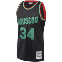 Load image into Gallery viewer, 34-Hakeem Olajuwon Houston Rockets  Hardwood Classics Christmas Swingan Collection Jersey – Black