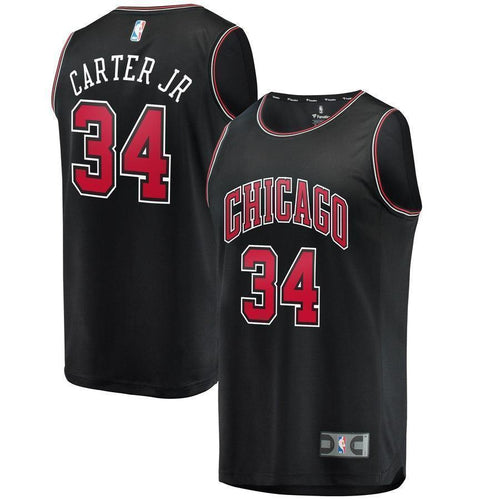 34-Wendell Carter Jr. Chicago Bulls  Jersey – Black