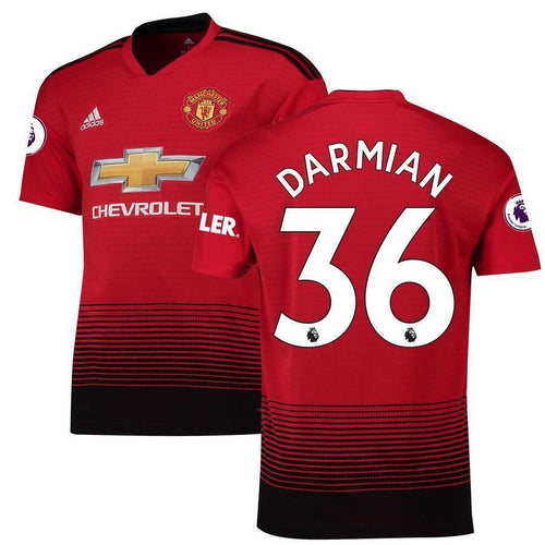 36-Matteo Darmian Manchester United 2018-19 Home Player Jersey – Red
