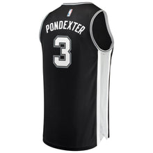 Load image into Gallery viewer, 3+Quincy Pondexter San Antonio Spurs Jersey - Icon Edition - Black