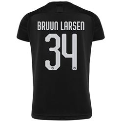 Bruun Larsen 34 Borussia Dortmund 2019-20 Away Stadium Player Jersey – Black
