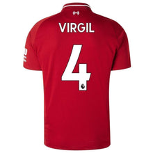 Load image into Gallery viewer, 4-Virgil Van Dijk Liverpool New Balance 2018-19 Home Player Jersey – Red
