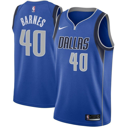 40-Harrison Barnes Dallas Mavericks Swingman Jersey Royal - Icon Edition