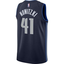 Load image into Gallery viewer, 41-Dirk Nowitzki Dallas Mavericks Swingman Jersey - Statement Edition – Navy