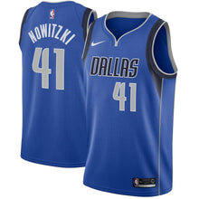 Load image into Gallery viewer, 41-Dirk Nowitzki Dallas Mavericks Swingman Jersey Royal - Icon Edition