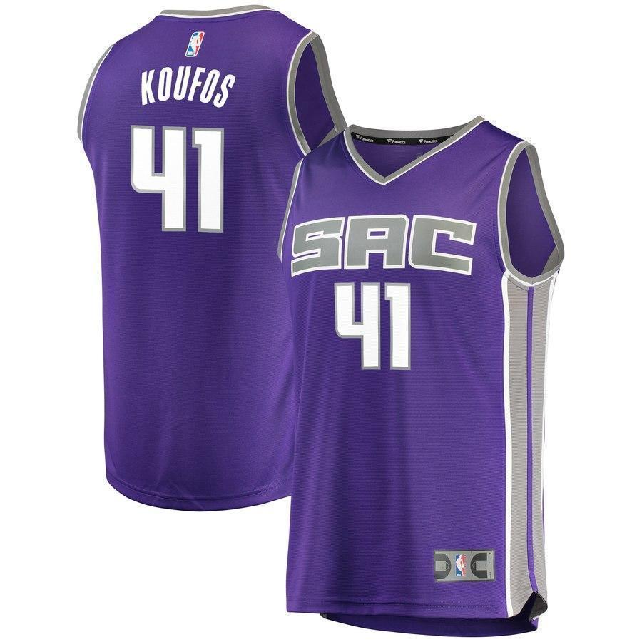 41-Kosta Koufos Sacramento Kings  Jersey - Purple