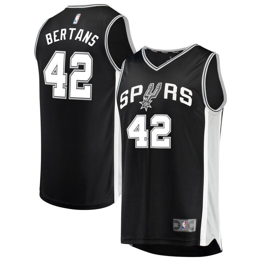 42-Davis Bertans San Antonio Spurs  Jersey Black - Icon Edition