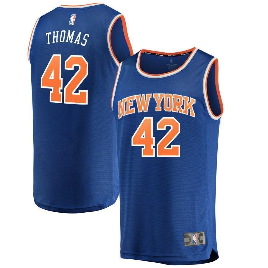 42-Lance Thomas New York Knicks  Jersey Royal - Icon Edition
