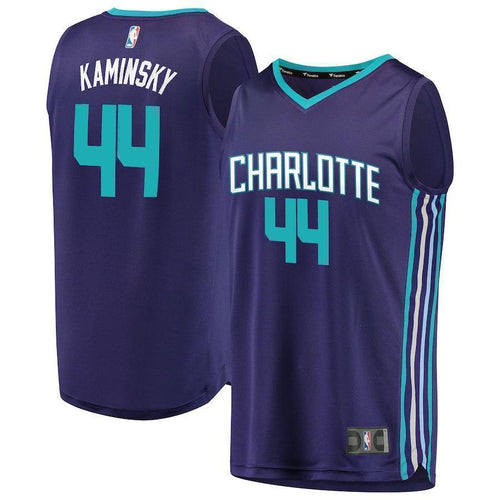 44-Frank Kaminsky Charlotte Hornets  Jersey - Statement Edition - Purple
