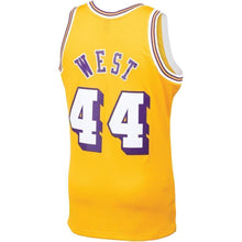 Load image into Gallery viewer, 44-Jerry West Los Angeles Lakers  Hardwood Classics Swingman Jersey – Gold