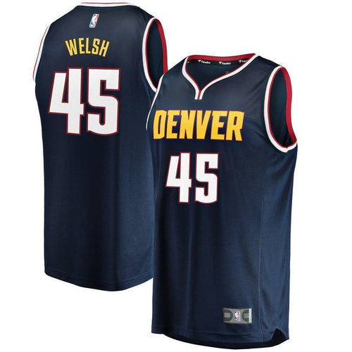 45-Thomas Welsh Denver Nuggets  Jersey - Icon Edition - Blue