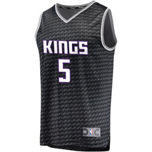 Load image into Gallery viewer, 5-De&#39;Aaron Fox Sacramento Kings Jersey Black - Statement Edition