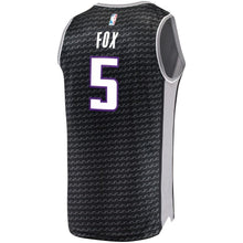 Load image into Gallery viewer, 5-De&#39;Aaron Fox Sacramento Kings Jersey Black - Statement Edition