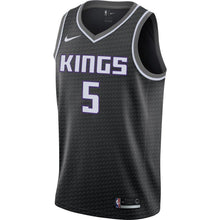 Load image into Gallery viewer, 5-De&#39;Aaron Fox Sacramento Kings  Swingman Jersey - Statement Edition – Black