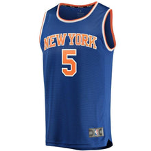 Load image into Gallery viewer, 5-Dennis Smith Jr New York Knicks  Jersey - Icon Edition - Royal