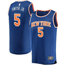 Load image into Gallery viewer, 5-Dennis Smith Jr New York Knicks  Jersey - Icon Edition - Royal