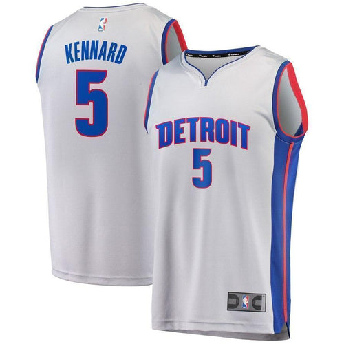 5-Luke Kennard Detroit Pistons Jersey Gray - Statement Edition