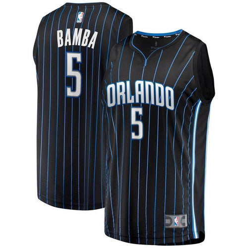 5-Mohamed Bamba Orlando Magic Jersey - Statement Edition – Black