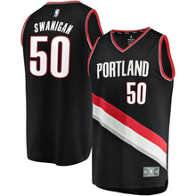 Load image into Gallery viewer, 50-Caleb Swanigan Portland Trail Blazers  Jersey Black - Icon Edition